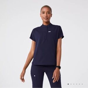 Figs Women's Navy XS Montex Top/S Zamora Scrub Pants Set